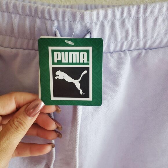 Puma Womens Skirt Purple L Active with Pockets Drawstring Mini New - Picture 3 of 9